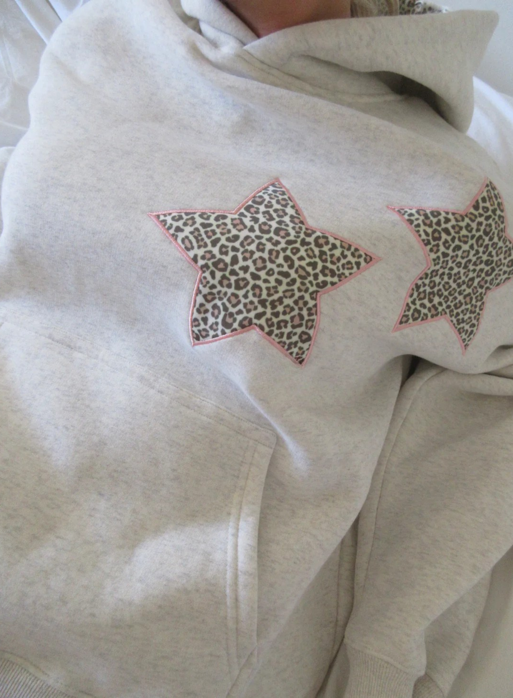 Amoura Leopard Stars Hoodie